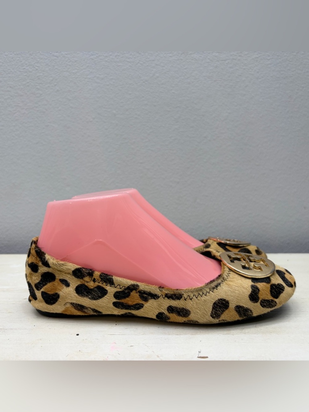 Tory Burch Leopard Print Reva Flats Size 7